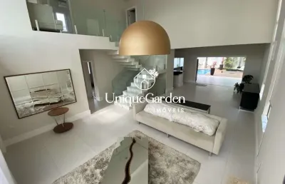 Impecável casa em condomínio à venda no urbanova, são josé dos campos-sp! 4 quartos, 4 suítes, 3 salas, 2 banheiros, 20 vagas, 450m².