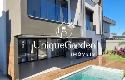 Luxuosa casa em condomínio à venda em alphaville, são josé dos campos-sp: 5 quartos, 5 suítes, 3 salas, 2 banheiros, 4 vagas de garagem, 435m².