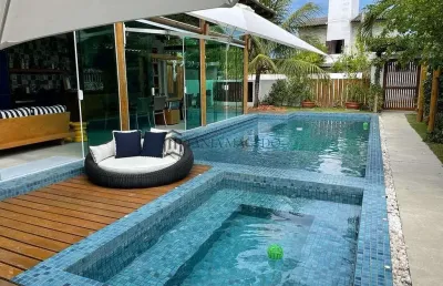 Casa à venda com 500m², varanda, 4 suítes, com rooftop, piscina, área gourmet, 3 vagas, serrambi, i