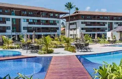 Flat à venda com 68m², com 2 pavimentos, mobiliado, 2 suítes, varanda gourmet, porto de galinhas, i