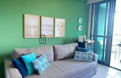 Flat à venda com 63,90m², 2 dormitórios, sendo 1 suíte, sala para dois ambientes, wc social, cozinh