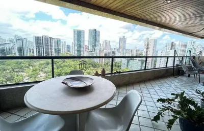 Apartamento à venda com 300m², 4 quartos sendo 4 suítes e 4 vagas no edf. saint paul de vince, mada