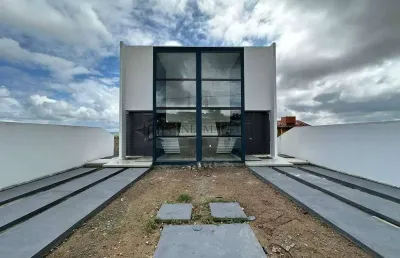 Casa nova a venda, projeto moderno 3 suites- volta do rio, gravatá, pe