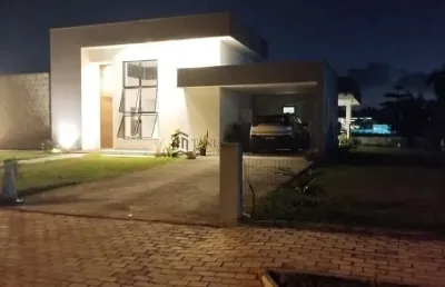 Casa à venda com 240m², 04 dormitórios sendo 3 suítes, 01 com closet, área gourmet,  aldeia dos cam