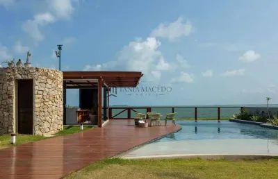 Mansão à venda, beira mar  serrambi, duplex, 5 suites, decorada, 500 m² de área útil, piscina aquec