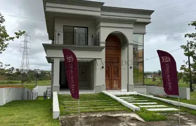 Casa neoclássica, alphaville pe 2, 4 suites, piscina privativa, área gourmet à venda, vargem fria,