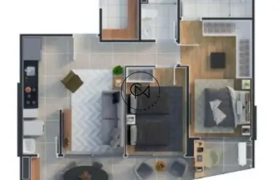 Apartamento em alphaville, 2 quartos, 75m - novo! edifício oka marmoré