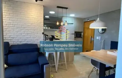 Oportunidade apartamento à venda com 55m² com suíte e ar condicionado, parque continental i, guarul