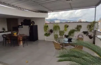 Cobertura b. cidade nobre, cód. c057, 3 qts/suíte, 2 vgs, área gourmet. aceita carro até 110 mil.