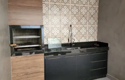 Casa bairro cidade nova. cód. k069, 3 qts/suite, 161,64 m², 2 vgs livres. quintal com área gourmet com churrasq. e ducha