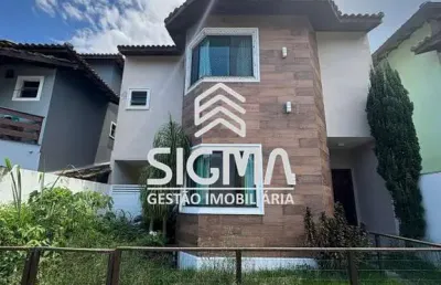 Casa em condomínio fechado com 3 quartos à venda na alameda das pitangas, 379, granja dos cavaleiros, macaé por r$ 697.000