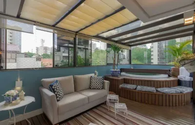 Cobertura com 2 quartos à venda na rua carlos gardel, 196, bela vista, porto alegre por r$ 1.550.000