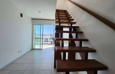 Cobertura com 3 dormitórios à venda, 185 m² por r$ 715.000,00 - braga - cabo frio/rj