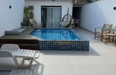 Casa com 3 dormitórios à venda, 200 m² por r$ 799.999,90 - palmeiras - cabo frio/rj