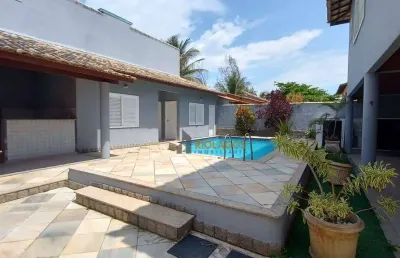 Casa com 6 dormitórios, 400 m² - venda por r$ 1.200.000,00 ou aluguel por r$ 8.482,73/mês - foguete - cabo frio/rj