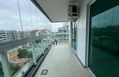 Cobertura com 1 dormitório à venda, 78 m² por r$ 460.000,00 - braga - cabo frio/rj