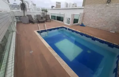 Cobertura com 5 quartos, guilhermina, praia grande - r$ 2.8 mi, cod: 4066