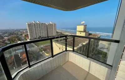 Apartamento com vista mar sendo prédio frente mar com lazer completo