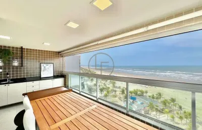 Apartamento frente mar finamente mobiliado com lazer completo