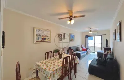 Apartamento a 200 metros da praia com sacada vista mar e lazer