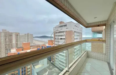 Apartamento com sacada gourmet, vista mar e lazer completo