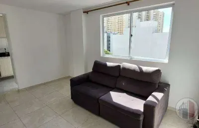Apartamento com 1 dormitório para alugar, 33 m² por r$ 1.800/mês - portão - curitiba/pr