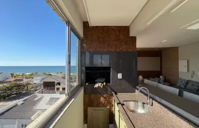 Cobertura duplex com linda vista do mar a poucos metros da praia de guaratuba, finamente mobiliada e confortável
