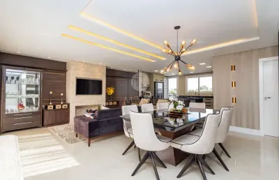 Casa em condomínio fechado com 4 quartos à venda na estrada das olarias, 550, atuba, curitiba, 370 m2 por r$ 3.390.000