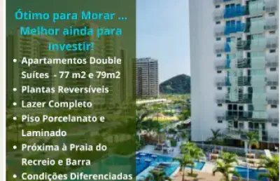 Ilha pura cond milenio 2 quartos 2 suites 1 vaga .apenas 5 unidades disponíveis