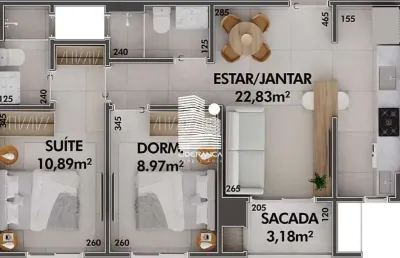 Apartamento com 2 quartos à venda na estrada haroldo soares glavan, --, cacupé, florianópolis por r$ 906.600