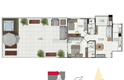 Apartamento com 2 quartos à venda na rua josé batista rosa, --, trindade, florianópolis por r$ 1.060.550