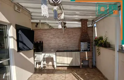Cobertura duplex a venda no novo osasco, osasco, sp, com 90m² de área construída, 3 dormitórios, sendo 1 suíte, sala, garagem 1 auto.
