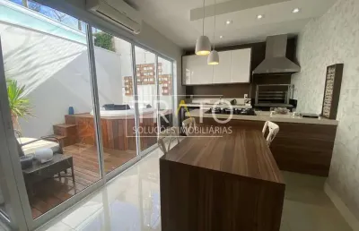 Casa em condomínio fechado com 3 quartos à venda na rua santa mônica, 280, jardim santa marcelina, campinas, 170 m2 por r$ 1.550.000