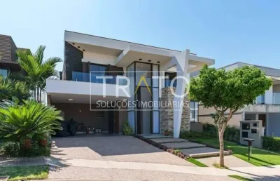 Casa em condomínio fechado com 3 quartos à venda na avenida carlos diaulas serpa, 220, loteamento parque dos alecrins, campinas, 294 m2 por r$ 2.990.000