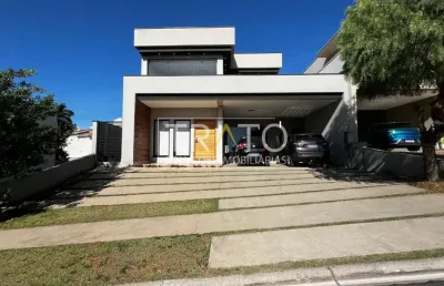 Casa em condomínio fechado com 3 quartos à venda na estrada municipal do roncáglia, 1090, residencial mont' alcino, valinhos, 242 m2 por r$ 1.850.000