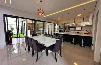 Casa em condomínio fechado com 4 quartos à venda na avenida presidente juscelino kubitschek de oliveira, 901, jardim flamboyant, paulínia, 382 m2 por r$ 2.930.000