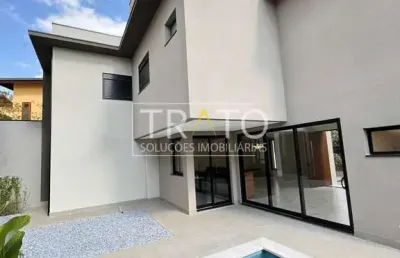 Casa em condomínio fechado com 3 quartos à venda na rua san conrado, 415, loteamento caminhos de san conrado (sousas), campinas, 215 m2 por r$ 1.890.000