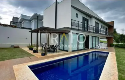 Casa em condomínio fechado com 3 quartos à venda na avenida carlos diaulas serpa, 220, loteamento parque dos alecrins, campinas, 270 m2 por r$ 2.500.000