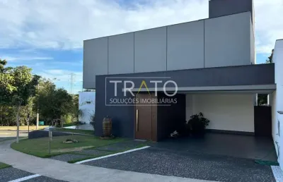 Casa em condomínio fechado com 3 quartos à venda na avenida carlos diaulas serpa, 220, loteamento parque dos alecrins, campinas, 285 m2 por r$ 2.790.000