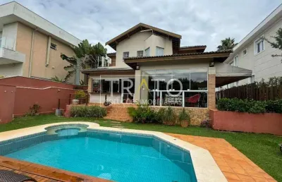 Casa em condomínio fechado com 4 quartos à venda na rua das abélias, 1, alphaville dom pedro, campinas, 333 m2 por r$ 2.950.000