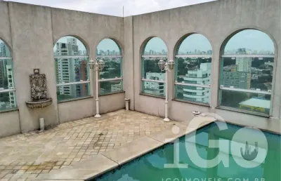 Cobertura com 4 quartos para alugar na avenida jandira, indianópolis, são paulo por r$ 25.000