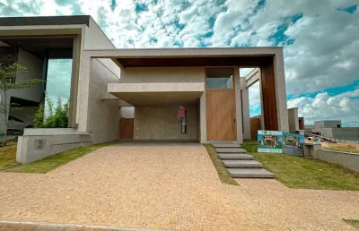 Casa de luxo em condomínio à venda em paulínia-sp, 4 quartos, 4 suítes, 2 salas, 2 vagas e 208,53 m² de área no parque brasil 500!