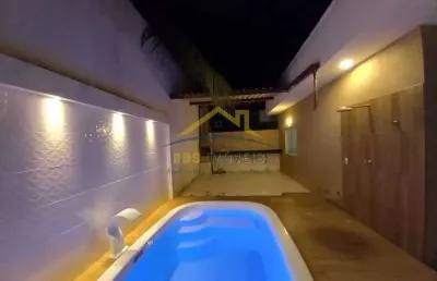 Pedras do litoral - abrantes casa com piscina em condomínio 3/4 1  suíte 575 mil energia solar