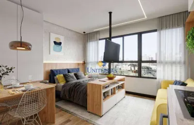 Studio com 1 dormitório à venda, 25 m² por r$ 284.899,00 - tingui - curitiba/pr