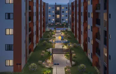Apartamento com 2 dormitórios à venda, 44 m² por r$ 300.916,00 - atuba - pinhais/pr