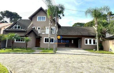 Casa com 4 dormitórios para alugar, 480 m² por r$ 15.000/mês - abranches - curitiba/pr