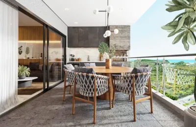 Apartamentos de alto padrão de 2 e 3 quartos com vista mar no essence capim macio