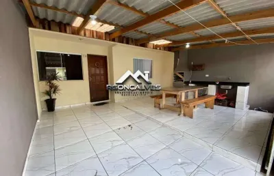 Casa à venda em piraquara, vila fuck, com 3 quartos, 102m²