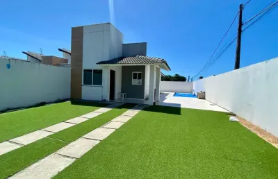 Casa plana na rua pampas, 155, pires façanha, eusébio - locação - r$ 2.790,00