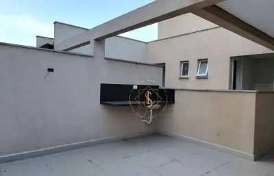 Cobertura com 2 dormitórios à venda, 84 m² por r$ 520.000,09 - campestre - santo andré/sp